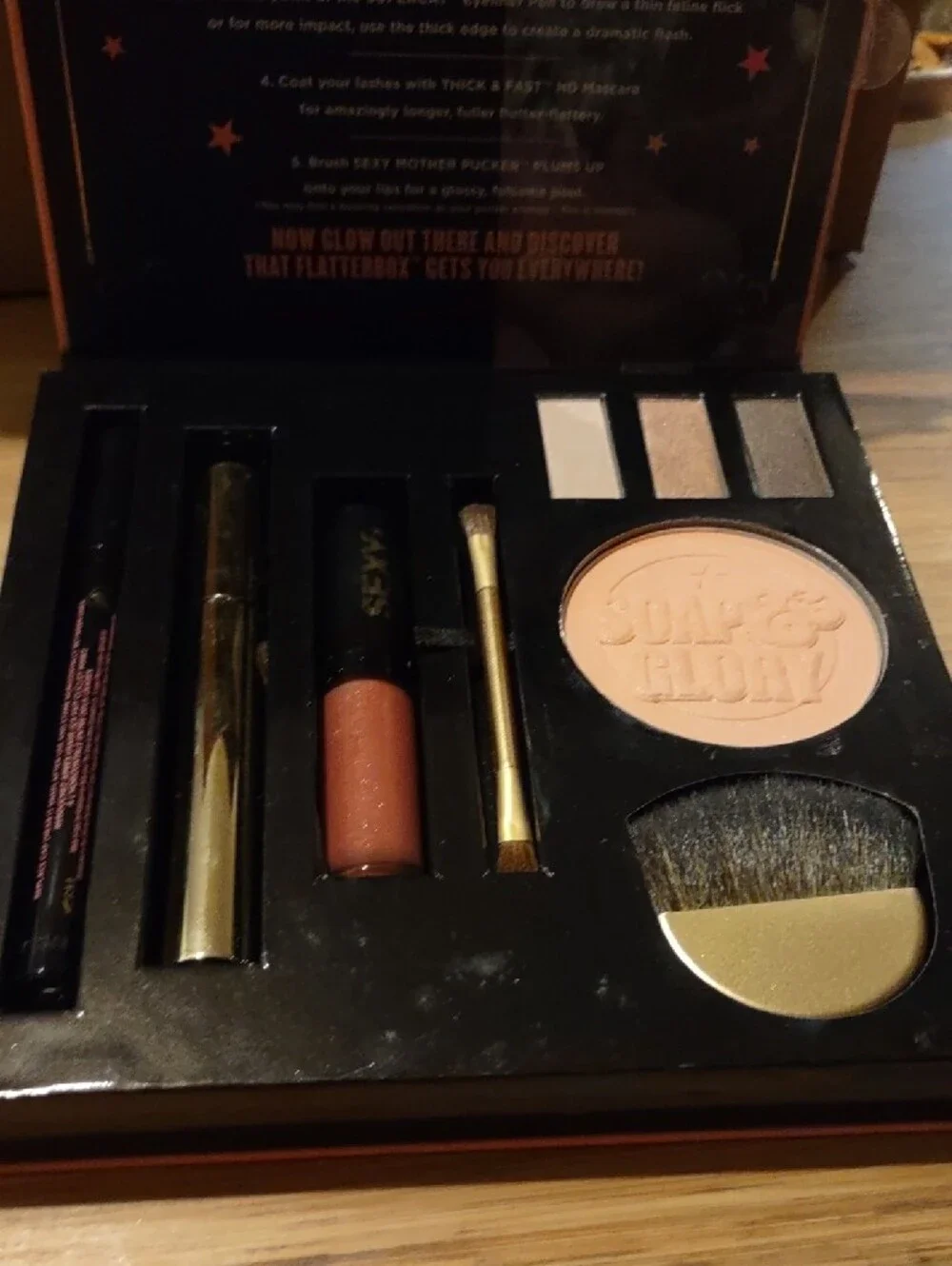 3 For $12.00 Soap & Glory Flatter Box Women’s Makeup Set - Pink